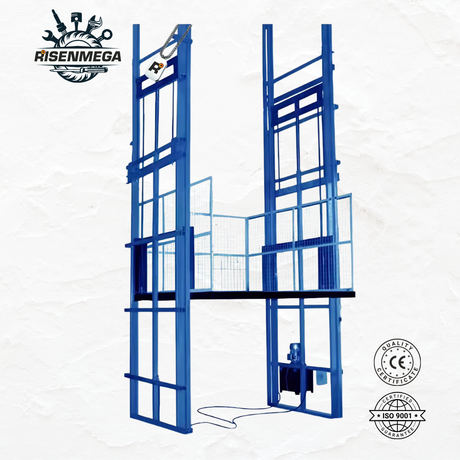 Heavy Duty Electric Guide Rail Cargo Lift (3-15M Lifting Height)