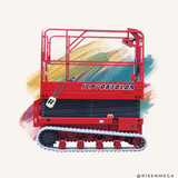 Rubber Crawler Scissor Lift Hydraulic 6-8M