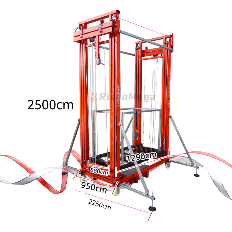 Electric Scaffolding Galvanized Style 500KG Capacity