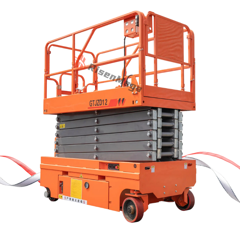 Self-Propelled Wheels Scissor Lift Hydraulic 6M