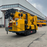Risenmega 3-ton spider crane in folded transport position for passage through narrow doorways