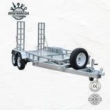 Galvanized tandem axle excavator trailer