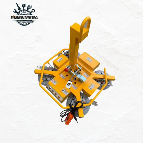 Risenmega vacuum suction cup lifter attachment compatible with spider crane for glazing and curtain wall work