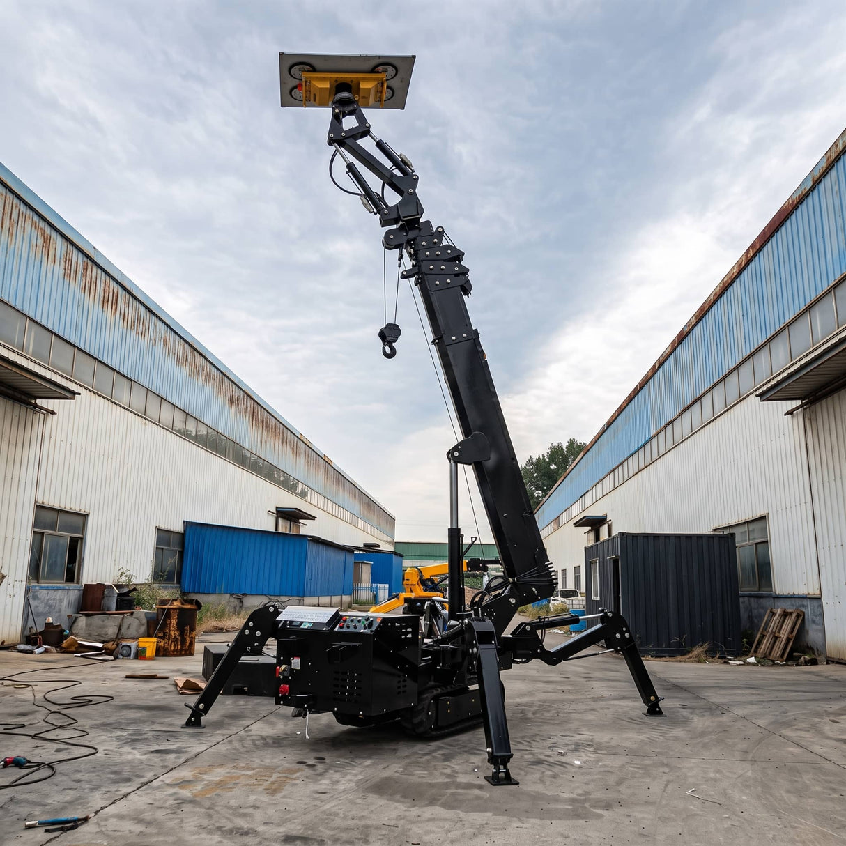 Spider Crane Lift and Vacuum Suction Cups