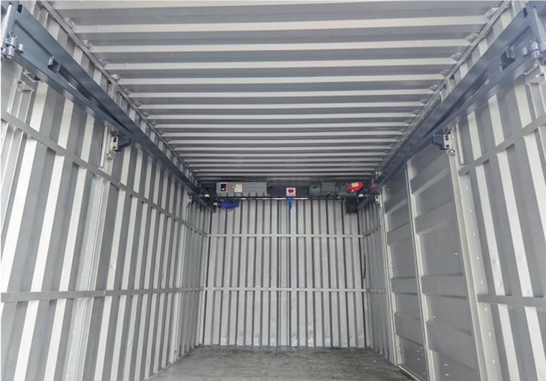 Electric Heavy-Duty Van Crane | Extendable Loading System for Containers